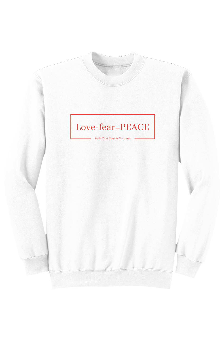 Red LOGO Core Fleece Crewneck Sweatshirt