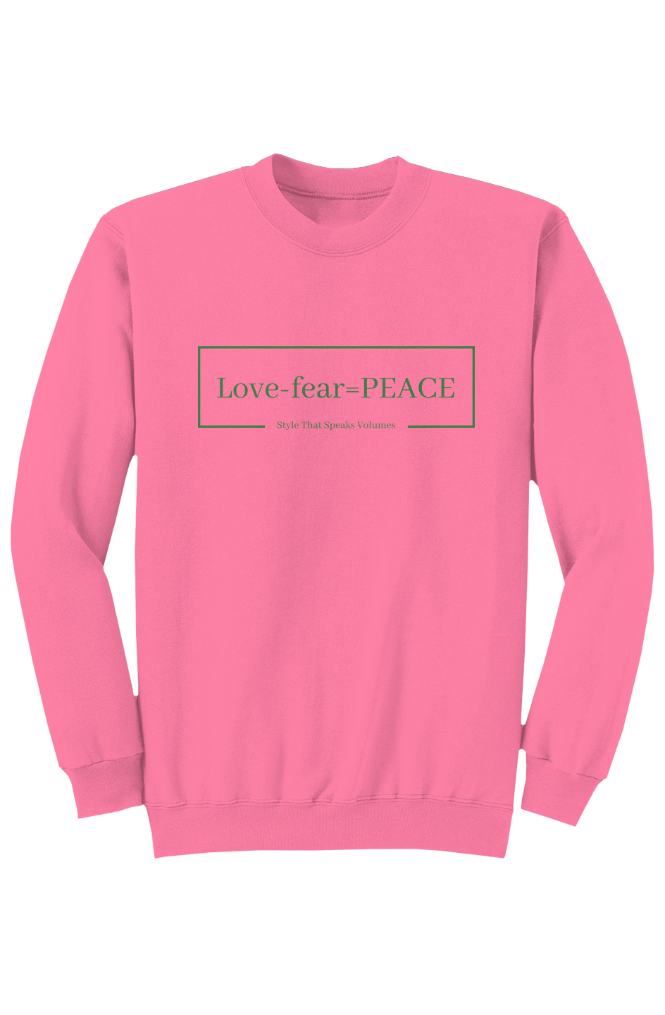 Green LOGO Core Fleece Crewneck Sweatshirt