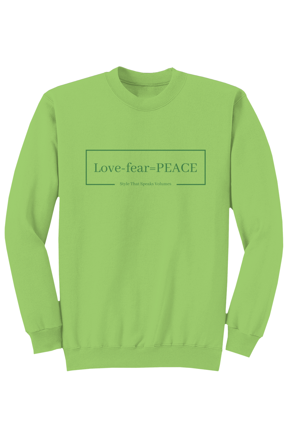 Green LOGO Core Fleece Crewneck Sweatshirt