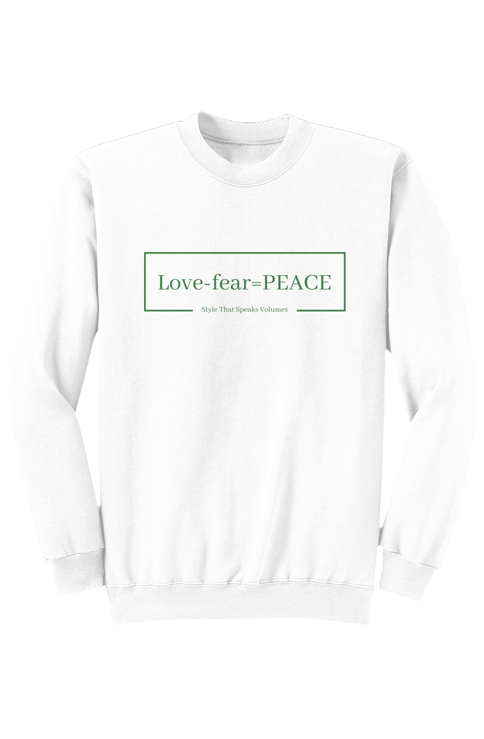 Green LOGO Core Fleece Crewneck Sweatshirt