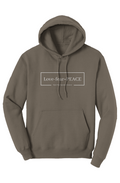 White LOGO Core Fleece Pullover Hoodie