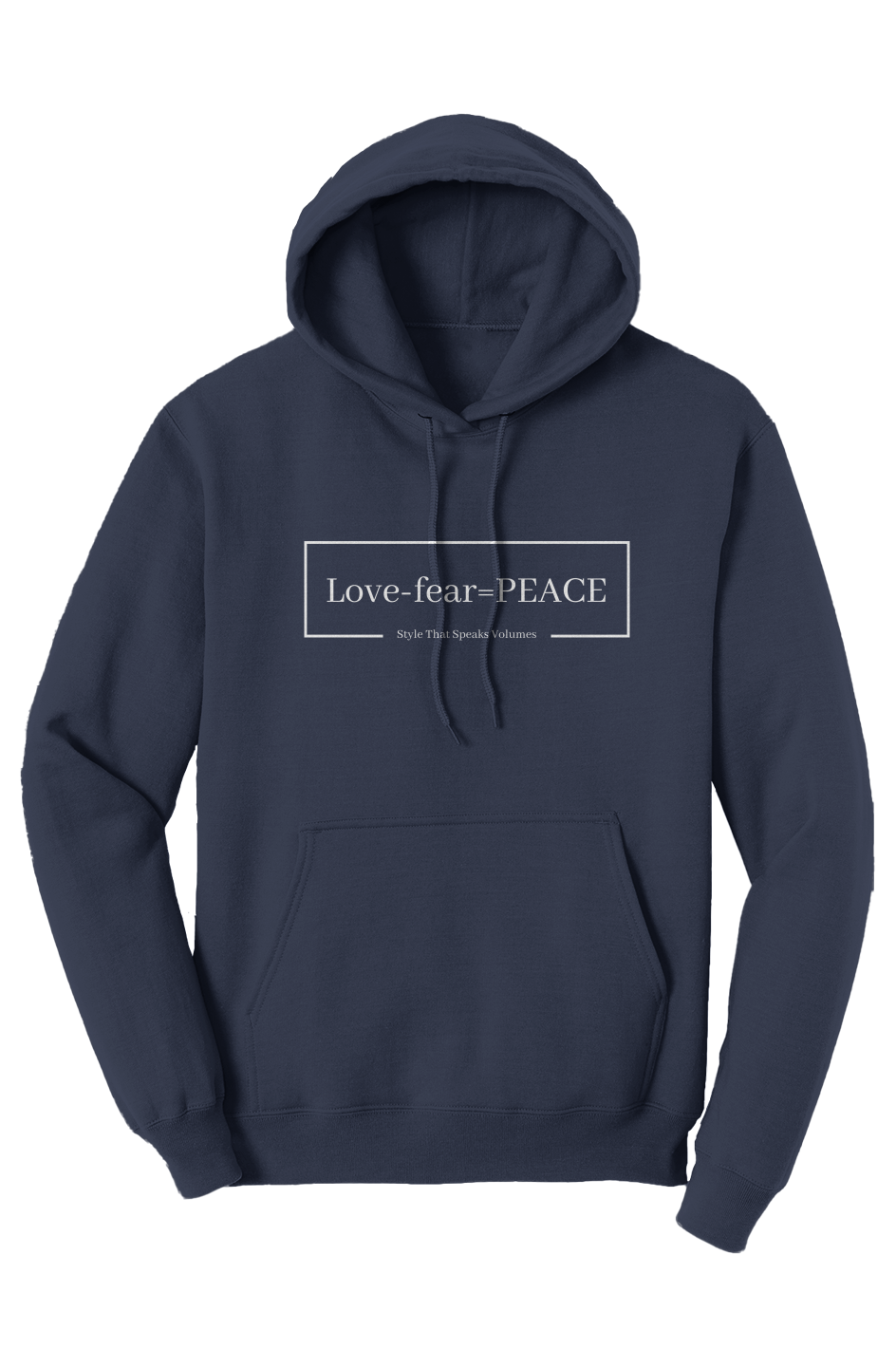 White LOGO Core Fleece Pullover Hoodie