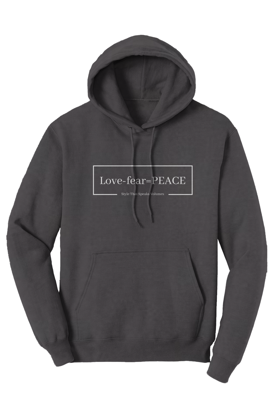 White LOGO Core Fleece Pullover Hoodie