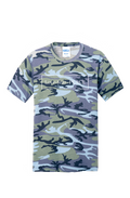 White Logo Core Cotton Camo Tee