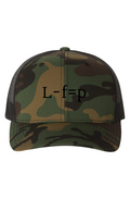 Green Camo/ Black Trucker-Cap