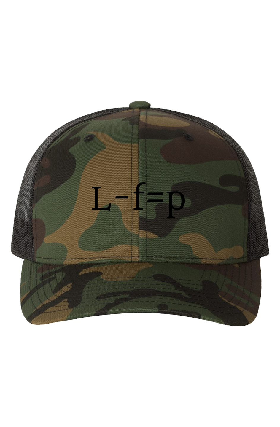 Green Camo/ Black Trucker-Cap