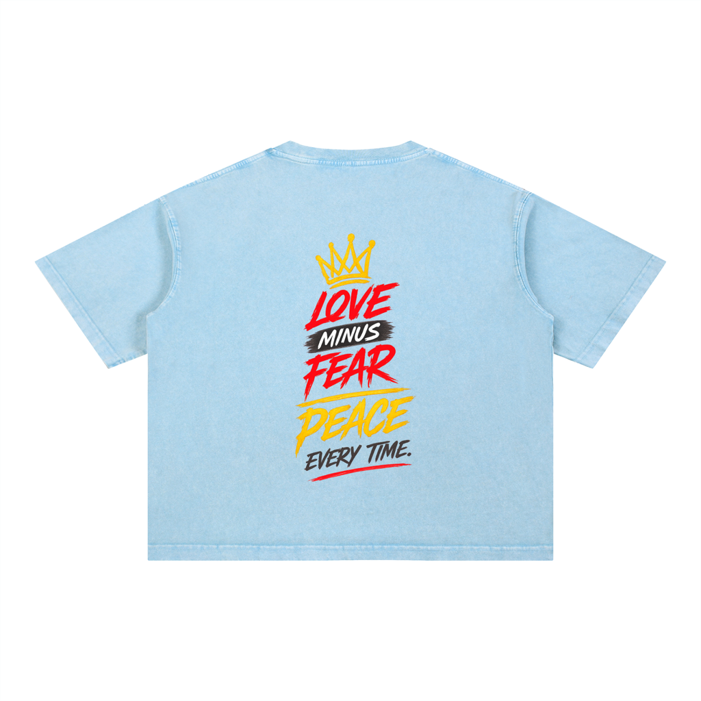 Mineral Wash Boxy Cotton T-Shirt