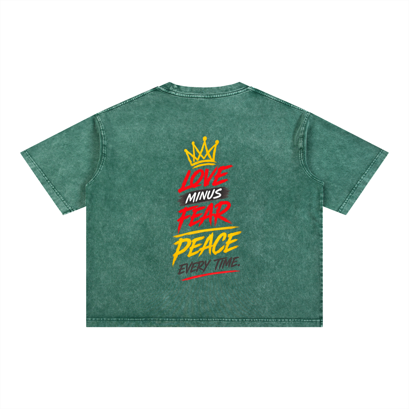 Mineral Wash Boxy Cotton T-Shirt