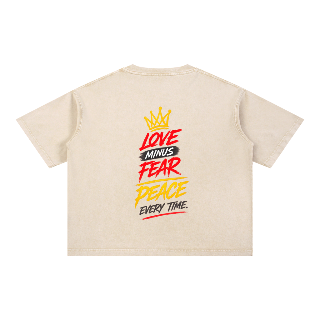 Mineral Wash Boxy Cotton T-Shirt
