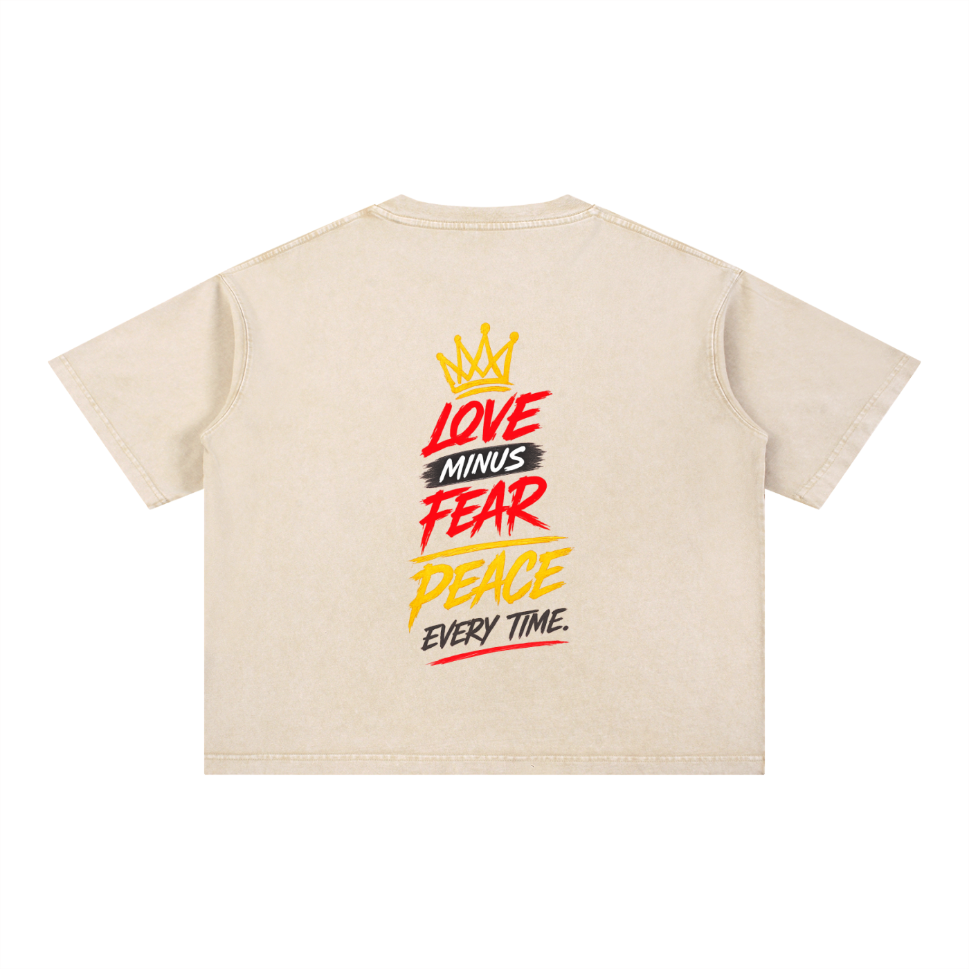 Mineral Wash Boxy Cotton T-Shirt