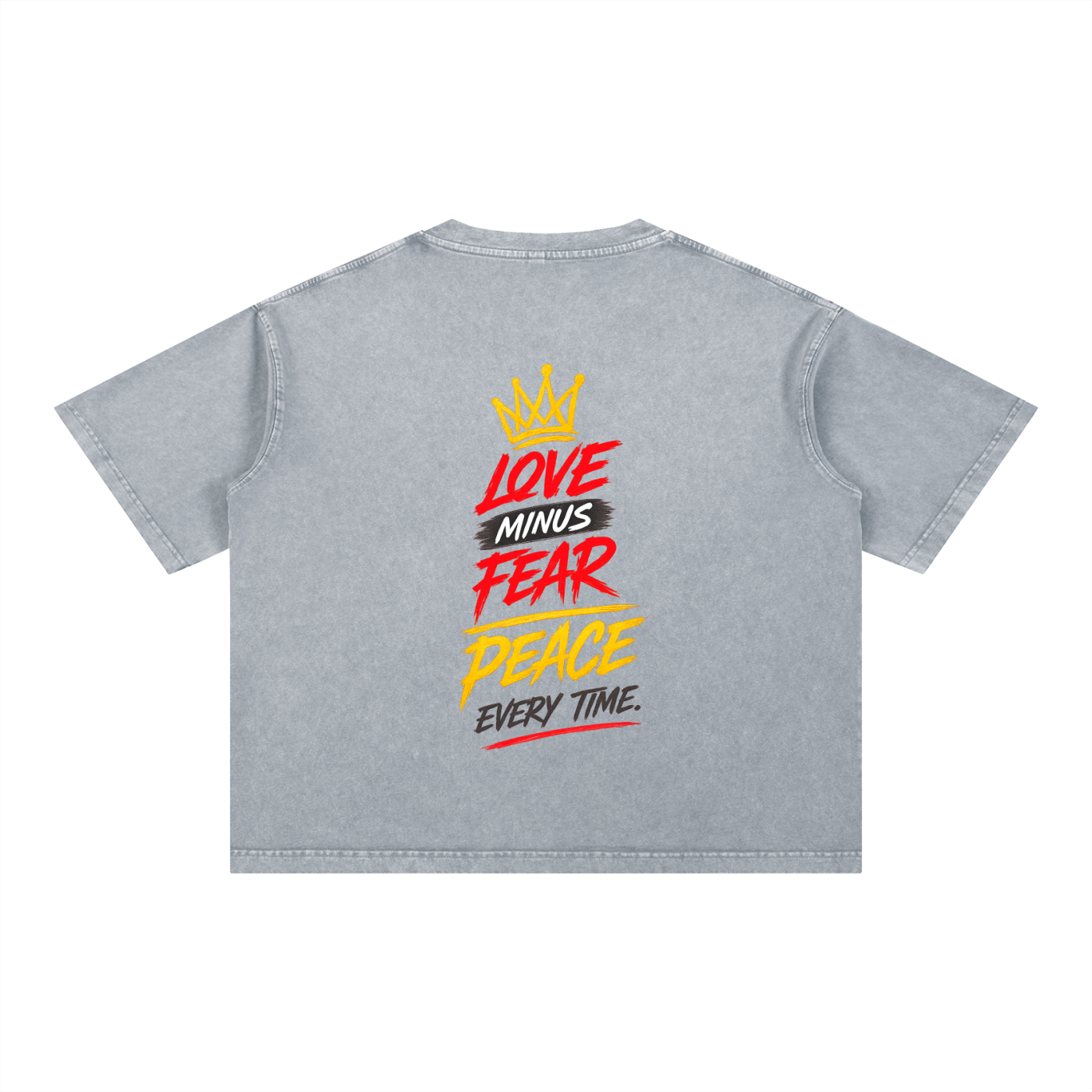 Mineral Wash Boxy Cotton T-Shirt