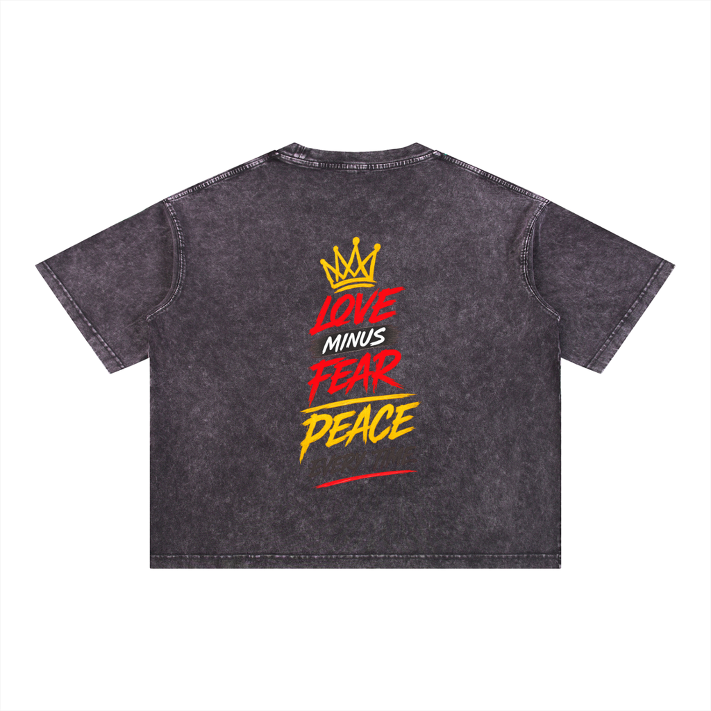 Mineral Wash Boxy Cotton T-Shirt